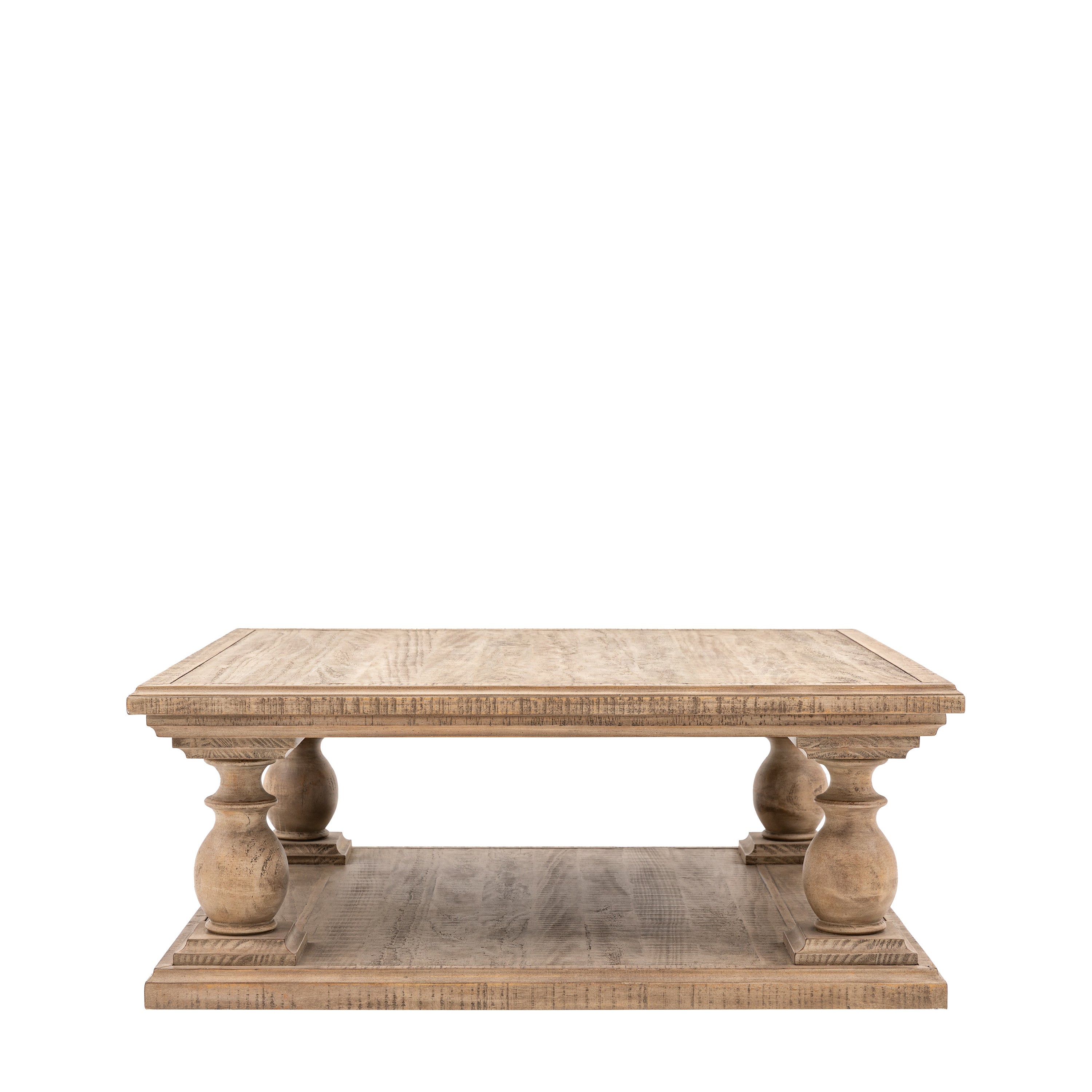 Bowen Natural Pine Wood Square Coffee Table